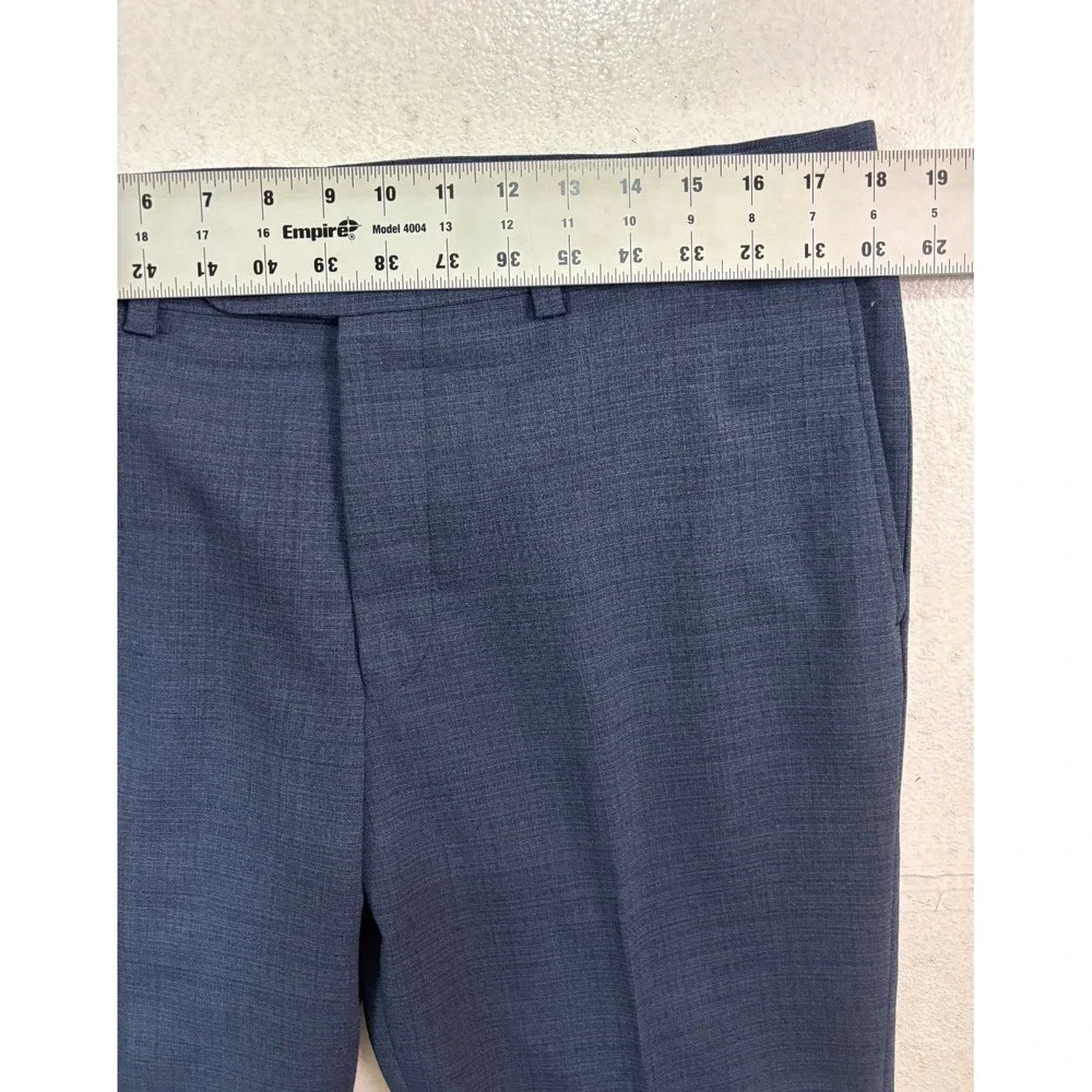 NEW Cremieux 36x30 Navy Blue Dress Suit Pants Modern Fit Travel Smart Wool Blend